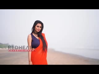 saree somudro - maria - orange saree