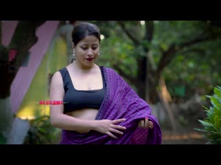 violet checkered saree - tanushree - episode 48